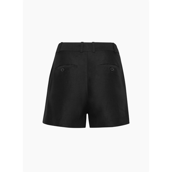Babaton Agency Linen Mini Short in black, size 0 - Picture 2 of 9